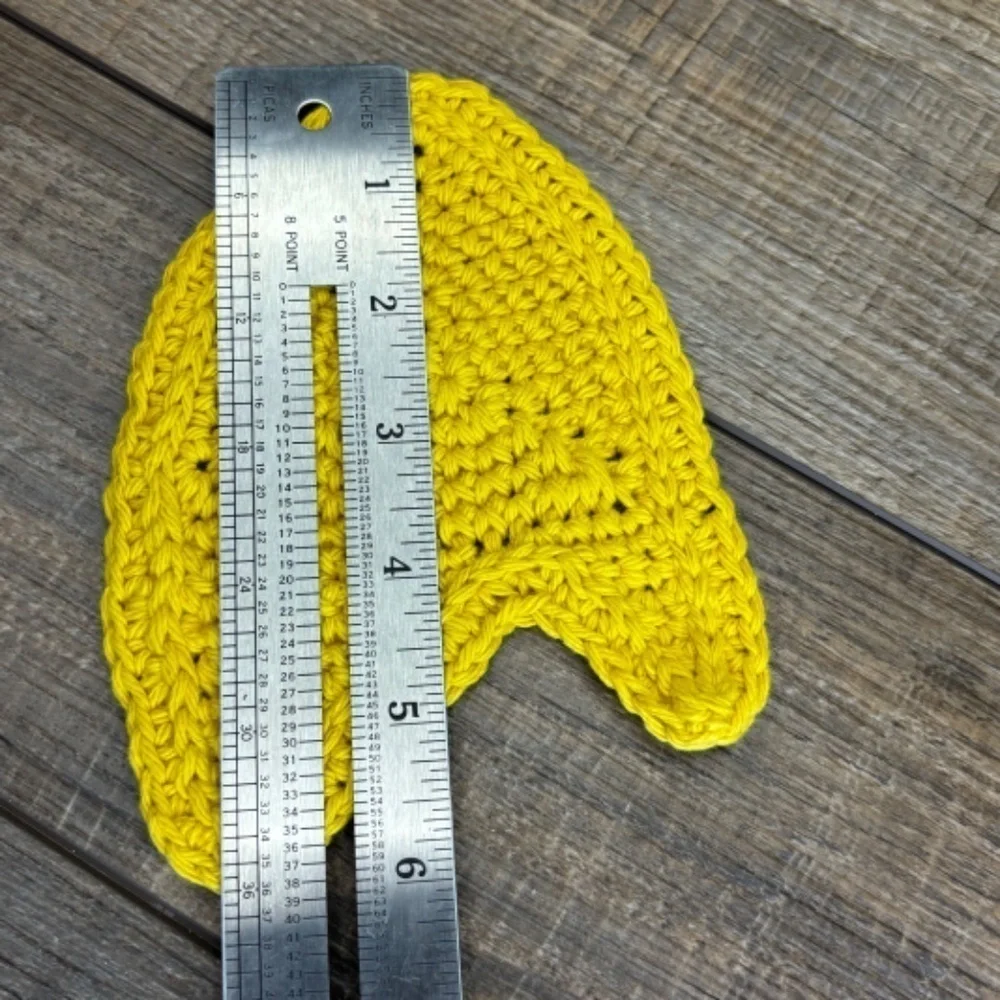Coasters Star Trek Com Badge Shape Set of 2 Handcrafted Crochet by Seller Cotton
